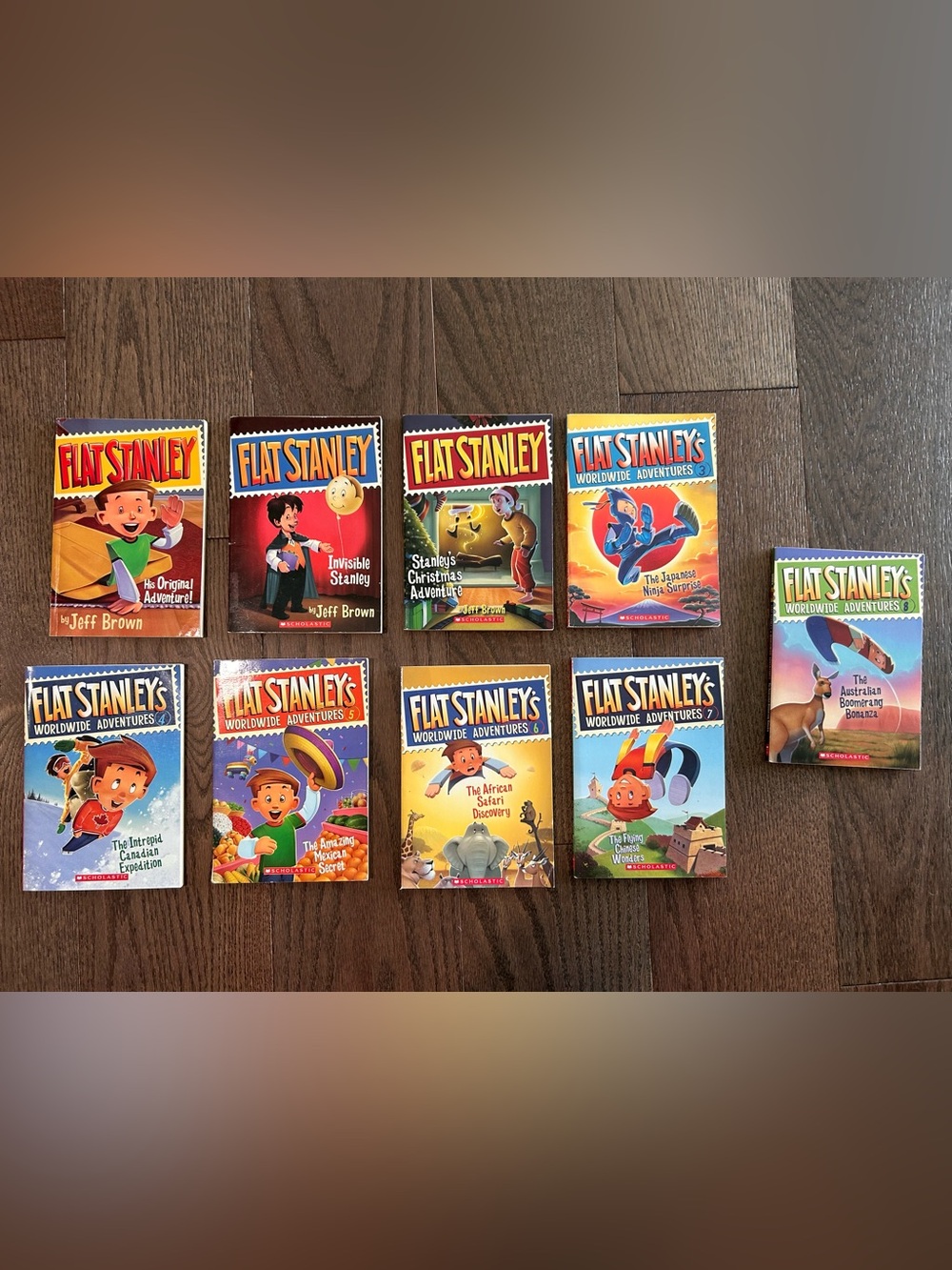 Lot of 9 Flat Stanley Kid's Chapter Books